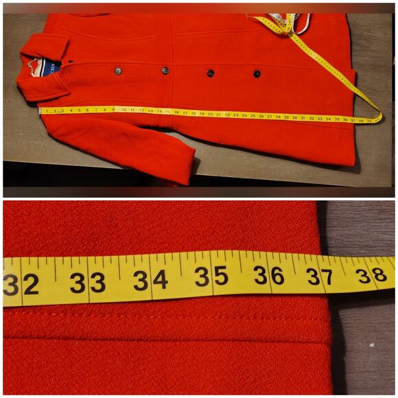 J.Crew Classic Lady Day Coat in Italian Double-cloth Wool with Thinsulate Red 0 - Picture 7 of 15